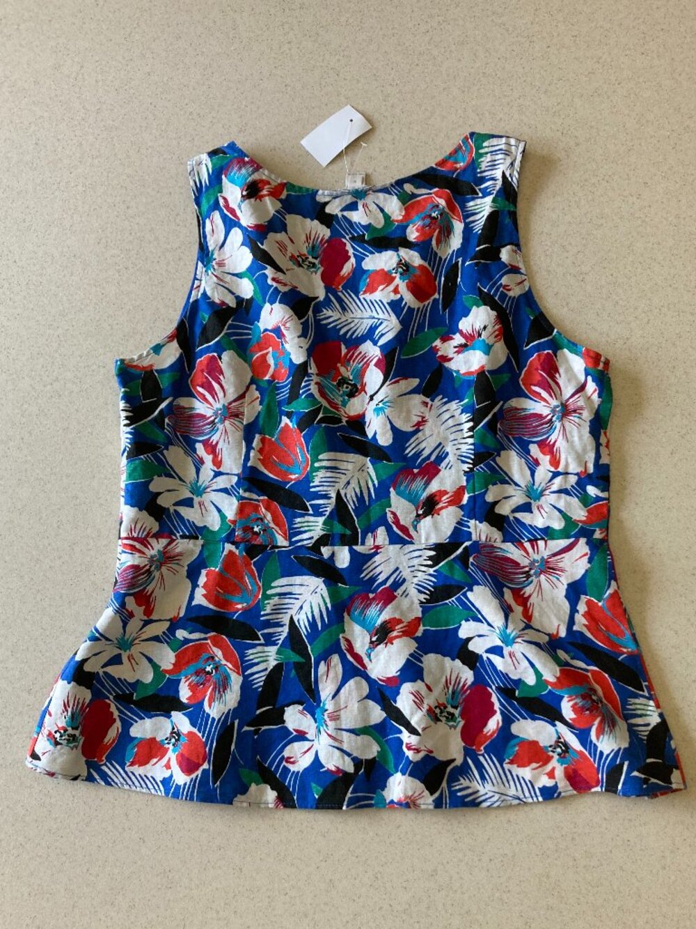 NWT J.Crew Tank Top Women Size 12 Linen/Cotton Blend - Picture 11 of 11